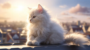Chat sur les toits